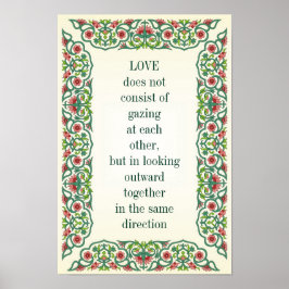 愛はお互いを見つめ合うことではない。 ポスター