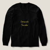 愛はかわいい。私の方がかわいい。 トライブレンドＴシャツ (デザイン正面)