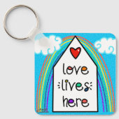 愛はここに住む キーホルダー (正面)