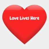 愛はここに住む ハートシール (正面)