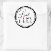 愛はここに住む ラウンドシール (バッグ)