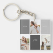 愛はここに住む |写真家族の贈り物3 キーホルダー (正面)