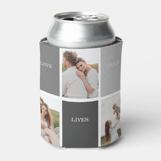 愛はここに住む |写真家族の贈り物3 缶クーラー (缶正面)