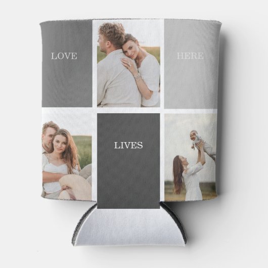 愛はここに住む |写真家族の贈り物3 缶クーラー (正面)