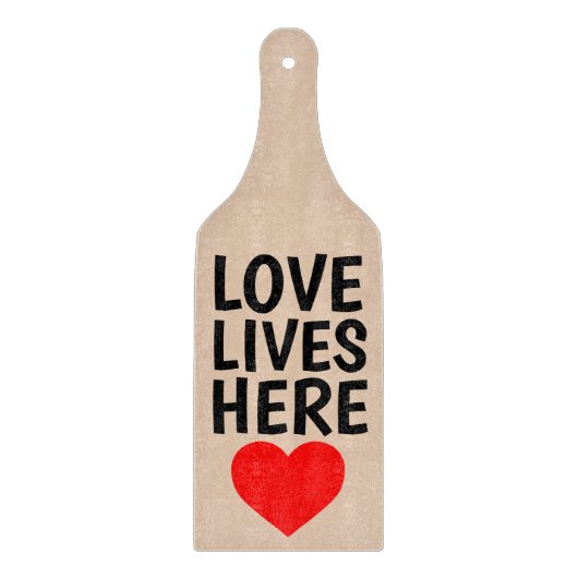 愛はここに住んで、カッティングボードキッチンパドル カッティングボード (正面)
