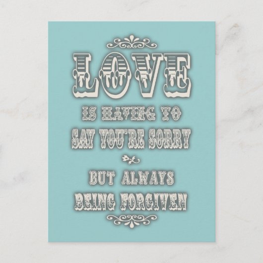 愛はことわざ ポストカード (正面)