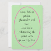 愛はさらに強く：特別なマイルストーンをお祝いしよう 招待状 (裏面)