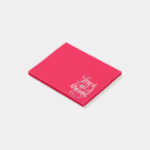 愛はすべてのスクリプトのまわりにレタリングピンク ポストイット (アングル)