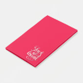 愛はすべてのスクリプトのまわりにレタリングピンク ポストイット (アングル)