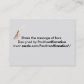 愛はすべてのスピリチュアルユニバーサルハンズバス。カード 名刺 (裏面)