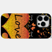 愛はすべての事を負う1コリント Case-Mate iPhoneケース (裏面 (横))