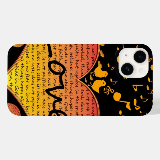 愛はすべての事を負担1コリント13 iPhoneカバー Case-Mate iPhoneケース (裏面 (横))