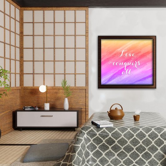 愛はすべての勇気付けられるポスター ポスター