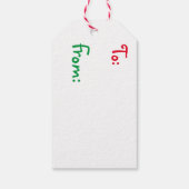 愛はすべての素晴らしギフトのラベルの魔法である ギフトタグ (裏面)