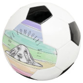 愛はすべてを征服する 犬 虹 バセットハウンド サッカーボール (3/4)