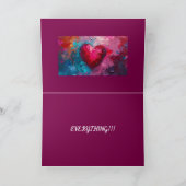 愛はすべてバレンタインデー/ラブカード サンキューカード (内部)