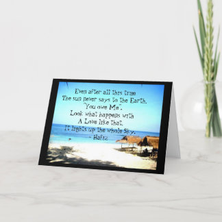 愛はその挨拶状を好みます カード