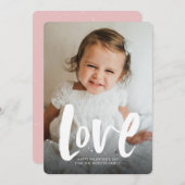 愛はっきりしたバレンタインデーの写真カード シーズンカード (正面/裏面)