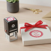 愛はっきりしたパーソナライズされたラウンド手作り セルフインキングスタンプ