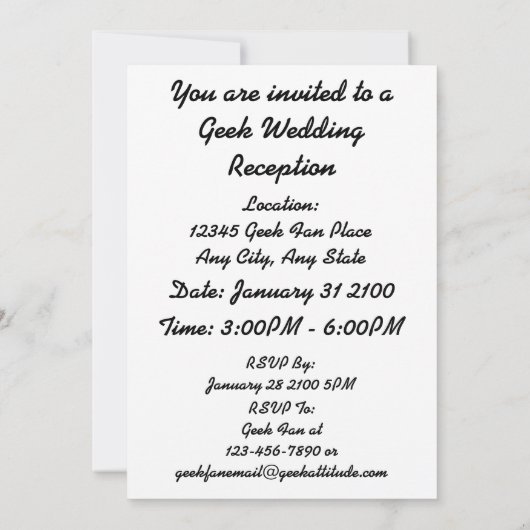 愛はです化学反応(周期表) 招待状 (裏面)