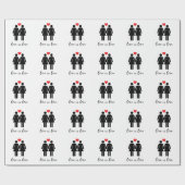 愛はです愛(女性) + ハート ラッピングペーパー (フラット)