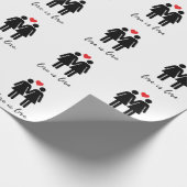 愛はです愛(女性) + ハート ラッピングペーパー (角)