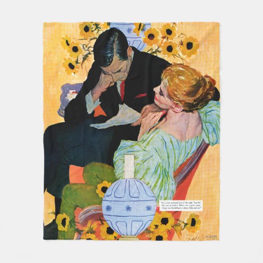 愛はゆっくり死にます フリースブランケット (正面)