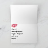 愛はより深い挨拶状を育てます シーズンカード (内部)