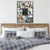 愛はアドベ素晴らしントの写真結婚コラージュ キャンバスプリント (インサイチュ (寝室))