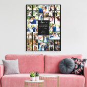 愛はアドベ素晴らしントの写真結婚コラージュ キャンバスプリント (インサイチュ (リビング))