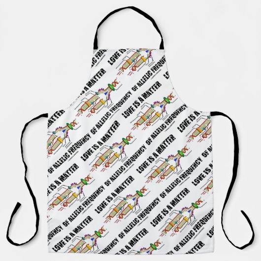 愛はアレル周波数DNA遺伝学の問題である エプロン (正面)