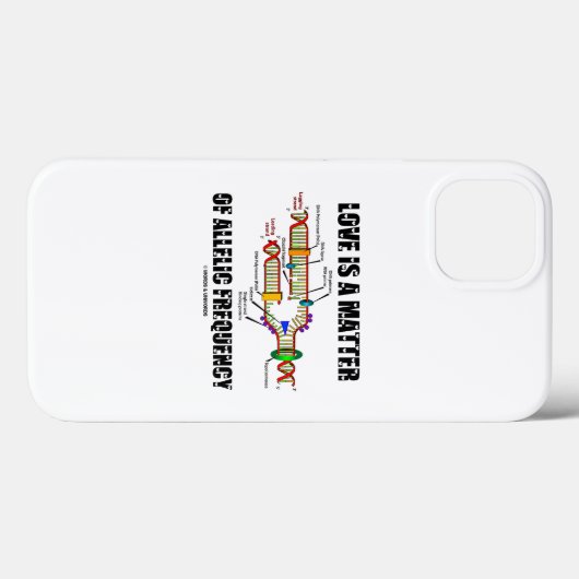 愛はアレル周波数DNA遺伝学の問題である Case-Mate iPhoneケース (裏面 (横))