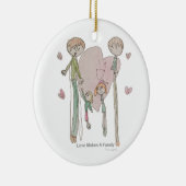 愛はアンニカによって家族を作ります--オーナメント セラミックオーナメント (右)