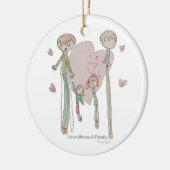 愛はアンニカによって家族を作ります--オーナメント セラミックオーナメント (左)