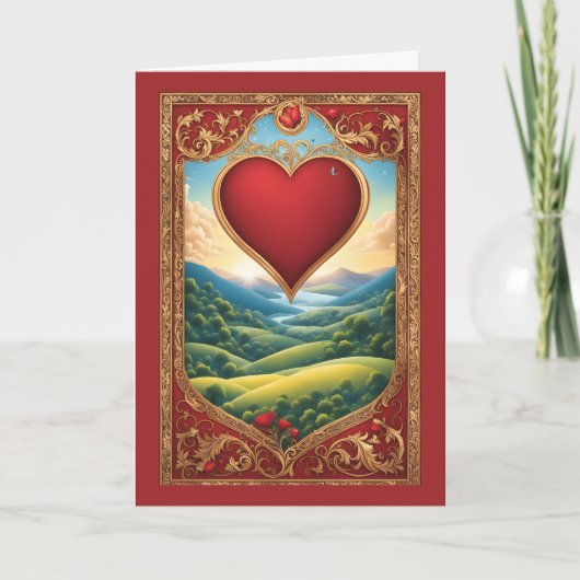 愛はアースバ賛美ンタイン シーズンカード (正面)