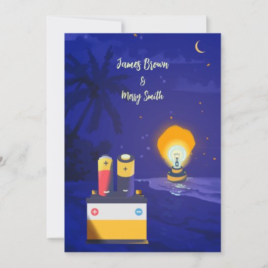 愛はイルミネーション・ラディアントユニオン・ソウル結婚ズ 招待状 (正面)