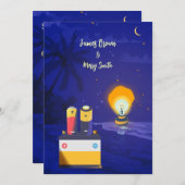 愛はイルミネーション・ラディアントユニオン・ソウル結婚ズ 招待状 (正面/裏面)