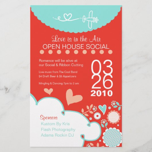 愛はエアオープンハウスフライヤーにある チラシ (正面)