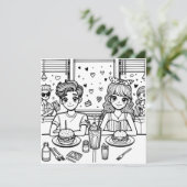 愛はエアダイナーに入っている | 大人のカラーリングページ (スタンド正面)