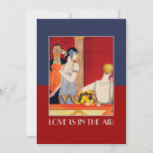 愛はエアバレンタインデーパーティの招待状 招待状 (正面)