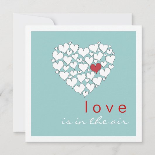 愛はエアバレンタインデーパーティの招待状 招待状 (正面)