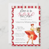 愛はエアバレンタインデー招待状 招待状 (正面)