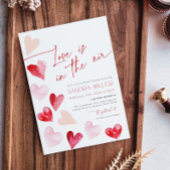 愛はエアバレンタインハートブライダルシャワー 招待状