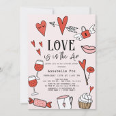 愛はエアバレンタインブライダルシャワー 招待状 (正面)