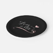 愛はエアヴィンテージの黒板のスタイルにあります ペーパープレート (アングル)