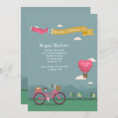 愛はエア誕生日招待状 招待状 (正面/裏面)