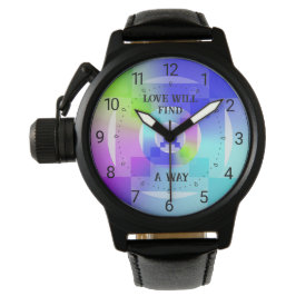 愛はオパール色のパターンを見つける 腕時計