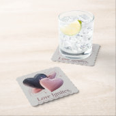 愛はカップルのコースターに点火 ペーパーコースター (インサイチュ)