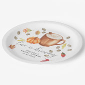 愛はカボチャのコーヒーを醸造しているブライダルシャワー ペーパープレート (アングル)