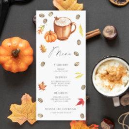 愛はカボチャの醸造ブライダルシャワーメニュー メニュー